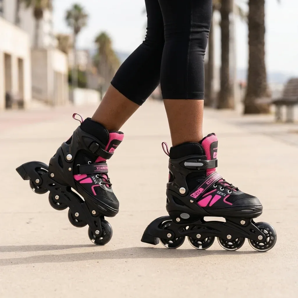 Adjustable 4 Wheel Inline Roller Skates