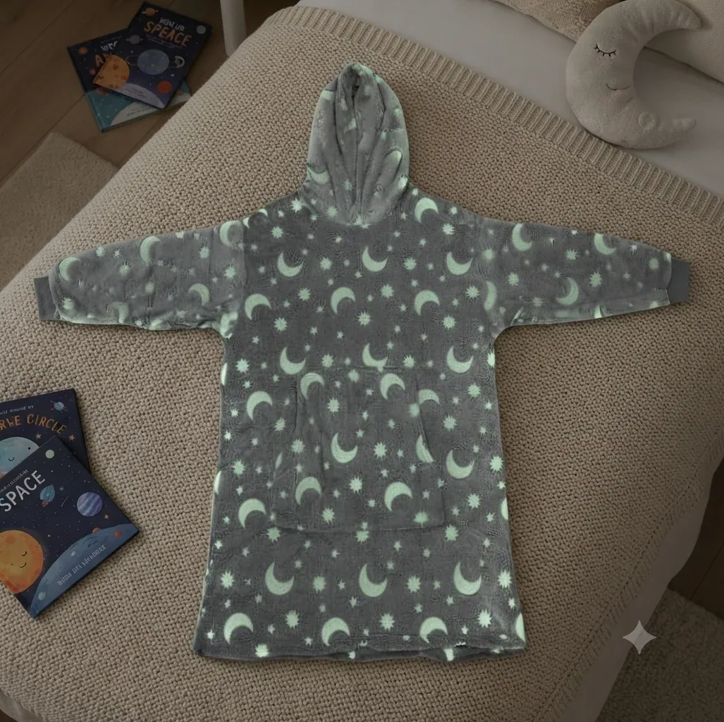 Glow In The Dark Hoodie Blanket for Kids