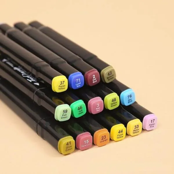 48PCS Sketch Art Markers for Kids