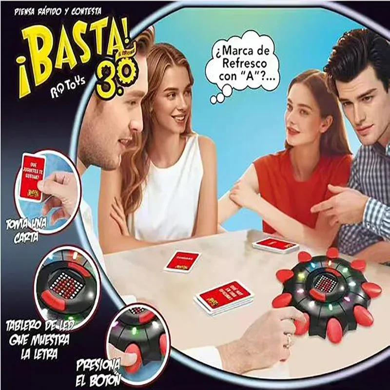Basta 3.0 Word Board Game Electronic Quick Thinking Letters Pressing