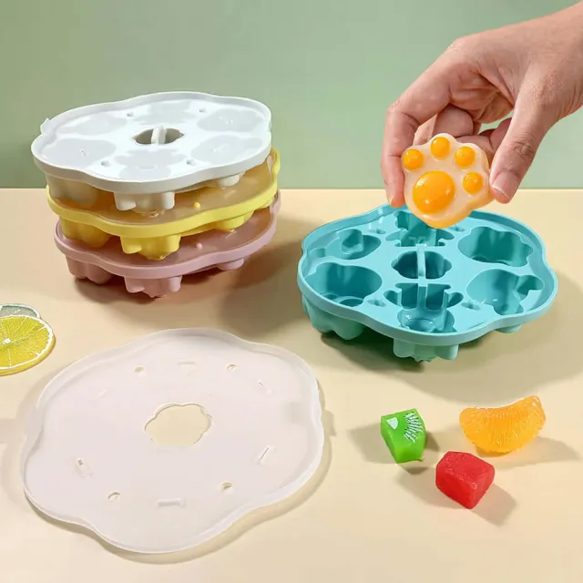 Cute Bear Silicone Ice Cube & Baby Food Freezer Tray