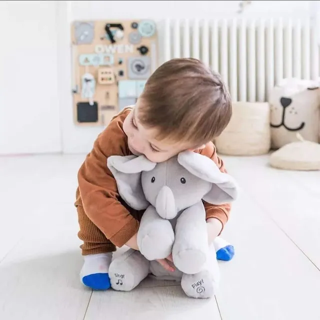 Elephant Plush Pillow With Music