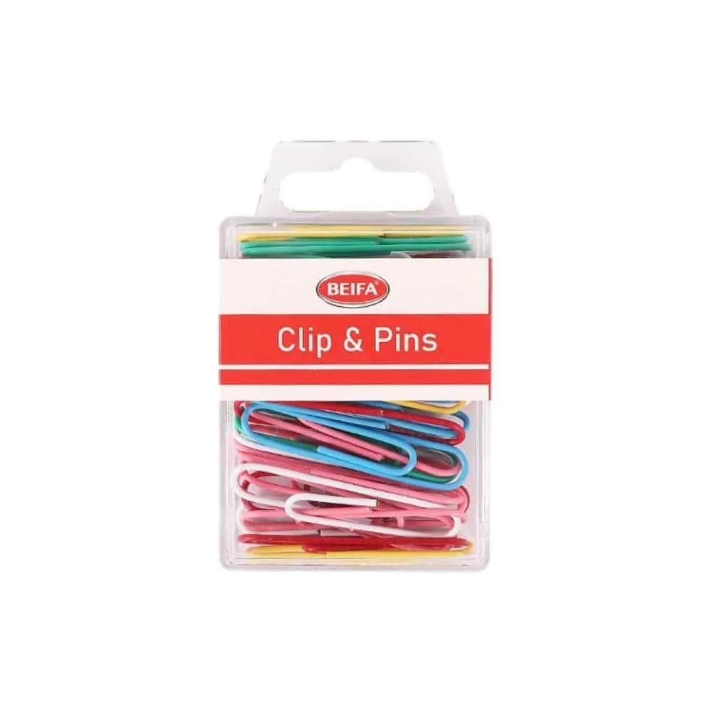 Large Colourful Paper Clips – 50mm for Office School & Home Use
