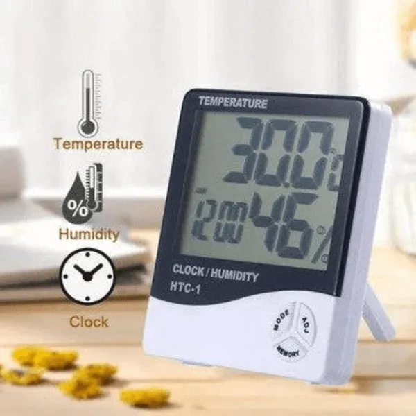 Digital Thermometer & Hygrometer with LCD Display