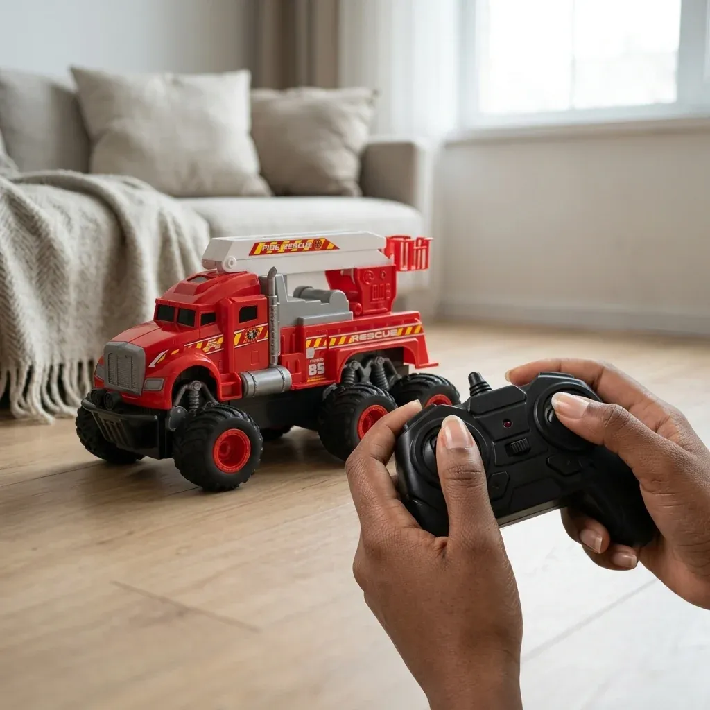 Friction Powered Simulation Fire Truck Toy