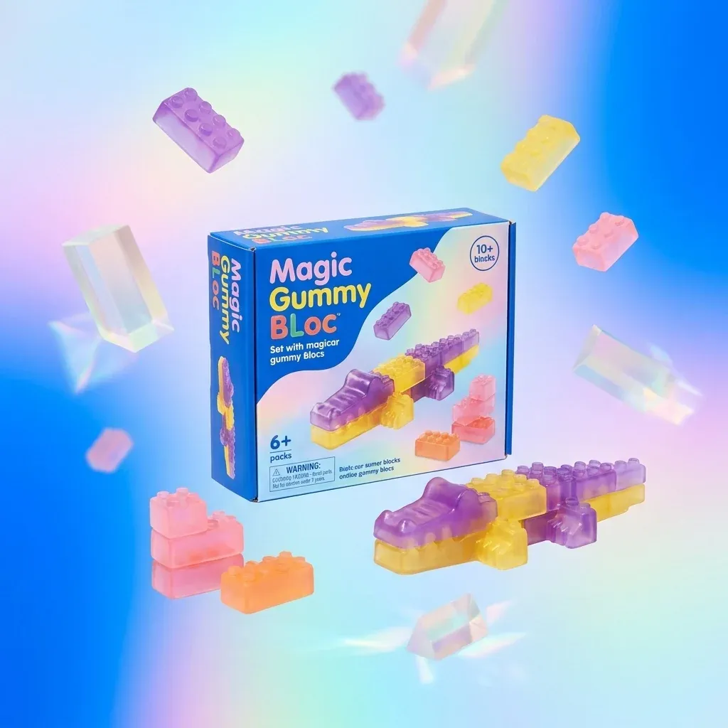 Colorful Soft Sensory Squishy Building Blocks