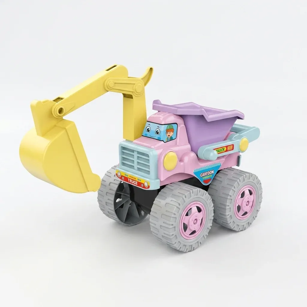 Kids Construction Excavator and Dump Truck Toy