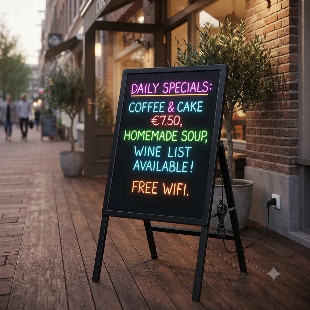 Erasable LED Chalkboard Sign