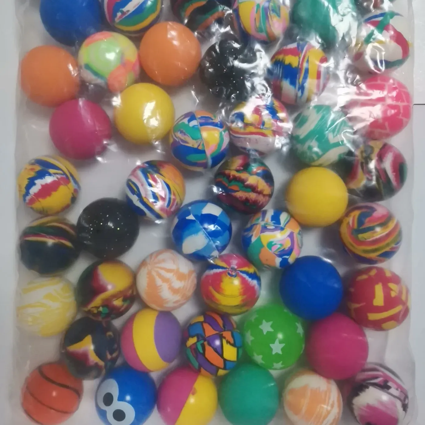 45mm Mixed Rubber Bouncy Balls