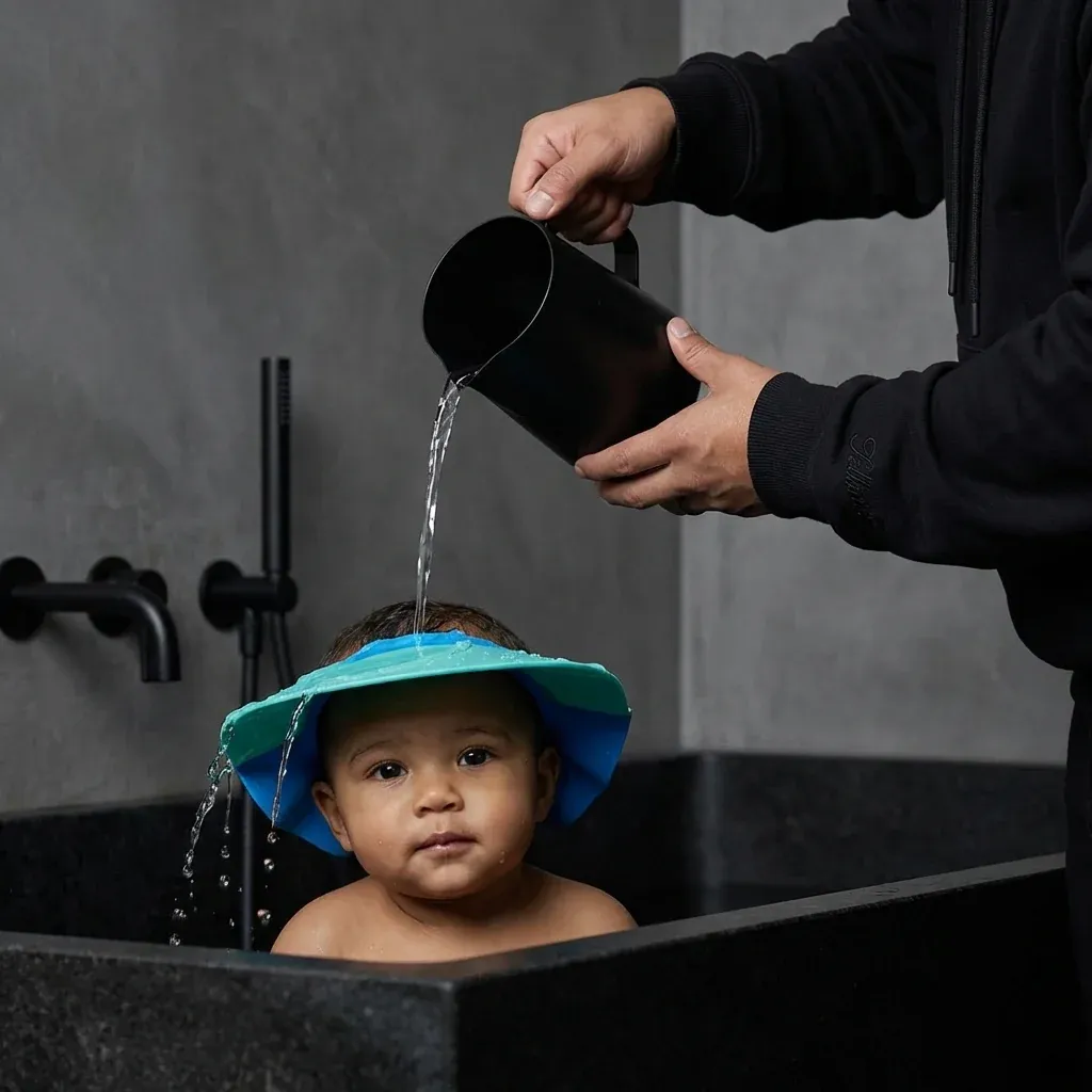 Baby Shower Cap - Bath Time Made Easy & Safe