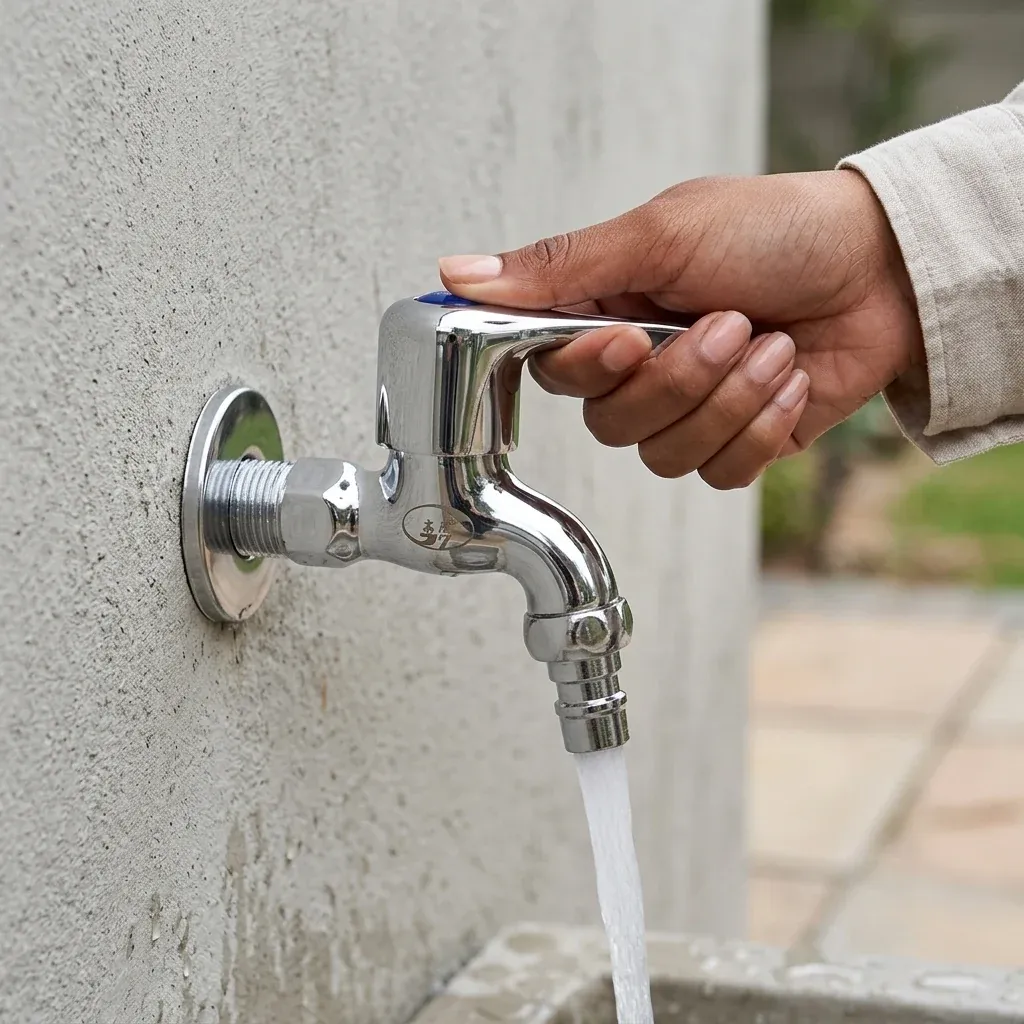 Chrome Plated Brass Bib Tap with Ceramic Valve Core