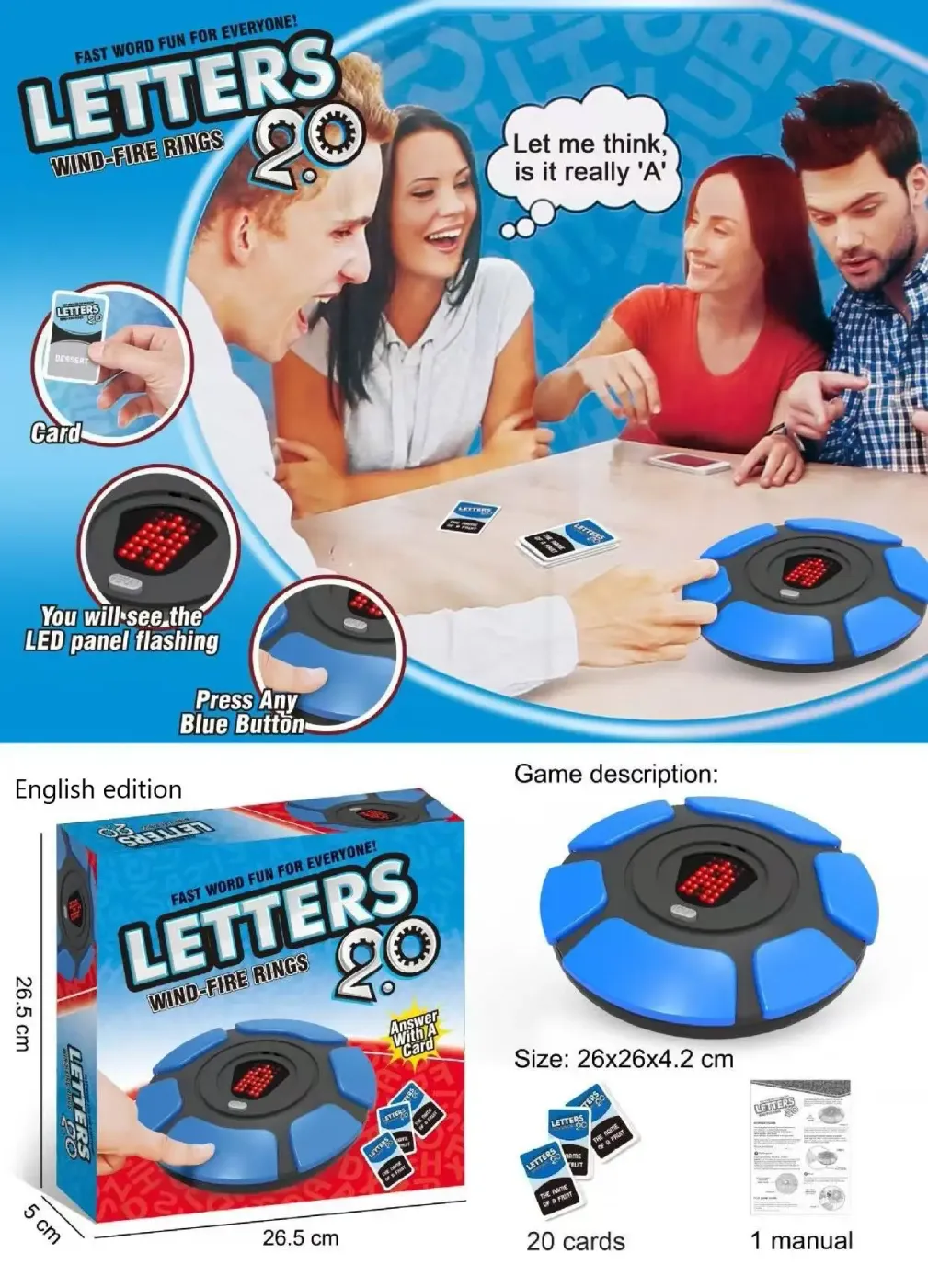 Basta Family Fast Paced Word Game