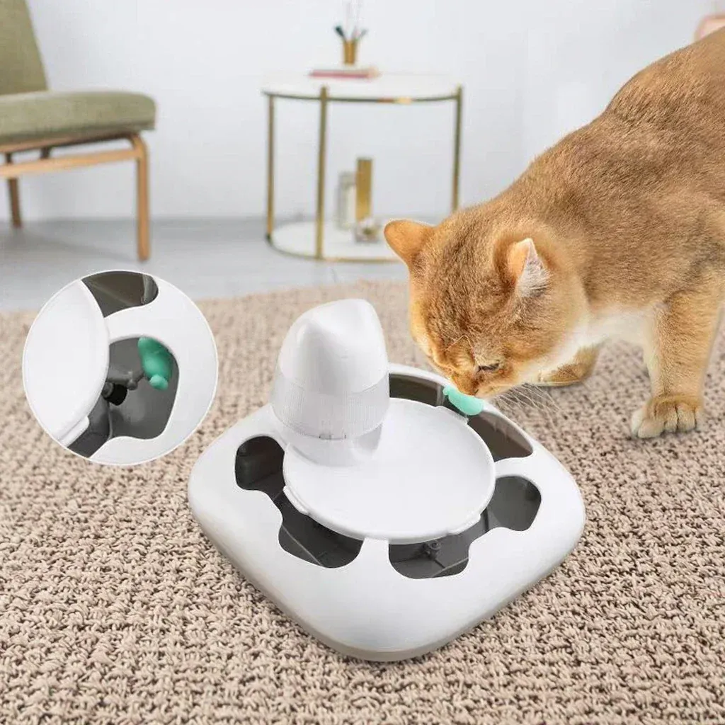 Automatic Interactive IQ Puzzle Feeder Toy