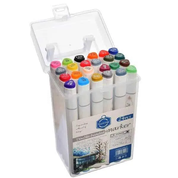 24PCS Waterproof Sketch Marker for Kids