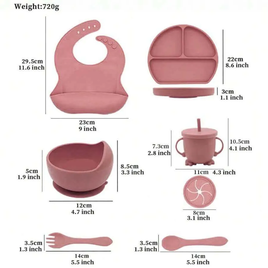 7 Piece Baby Feeding Set BPA Free