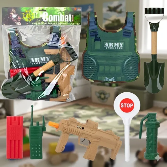 Kids Military Soldier Playset with Action Figures