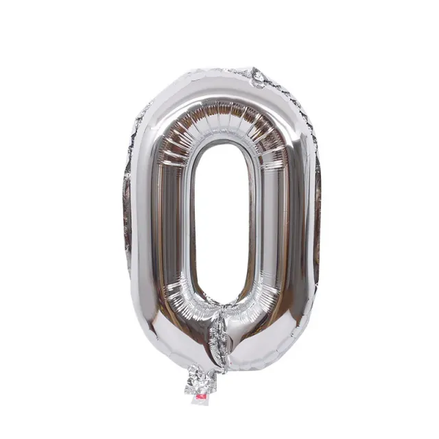 16-Inch Number Aluminum Film Balloon