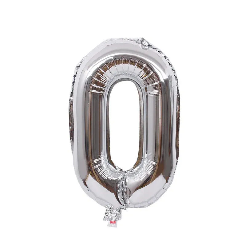 16-Inch Number Aluminum Film Balloon