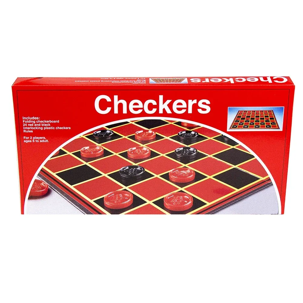 Portable Folding Checkers Board Game