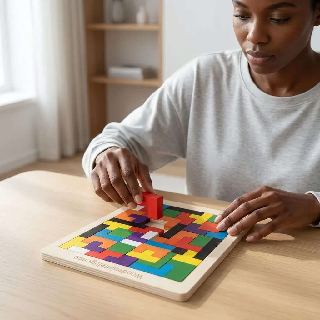 Wooden Square Puzzle Set | Develop Logical Thinking