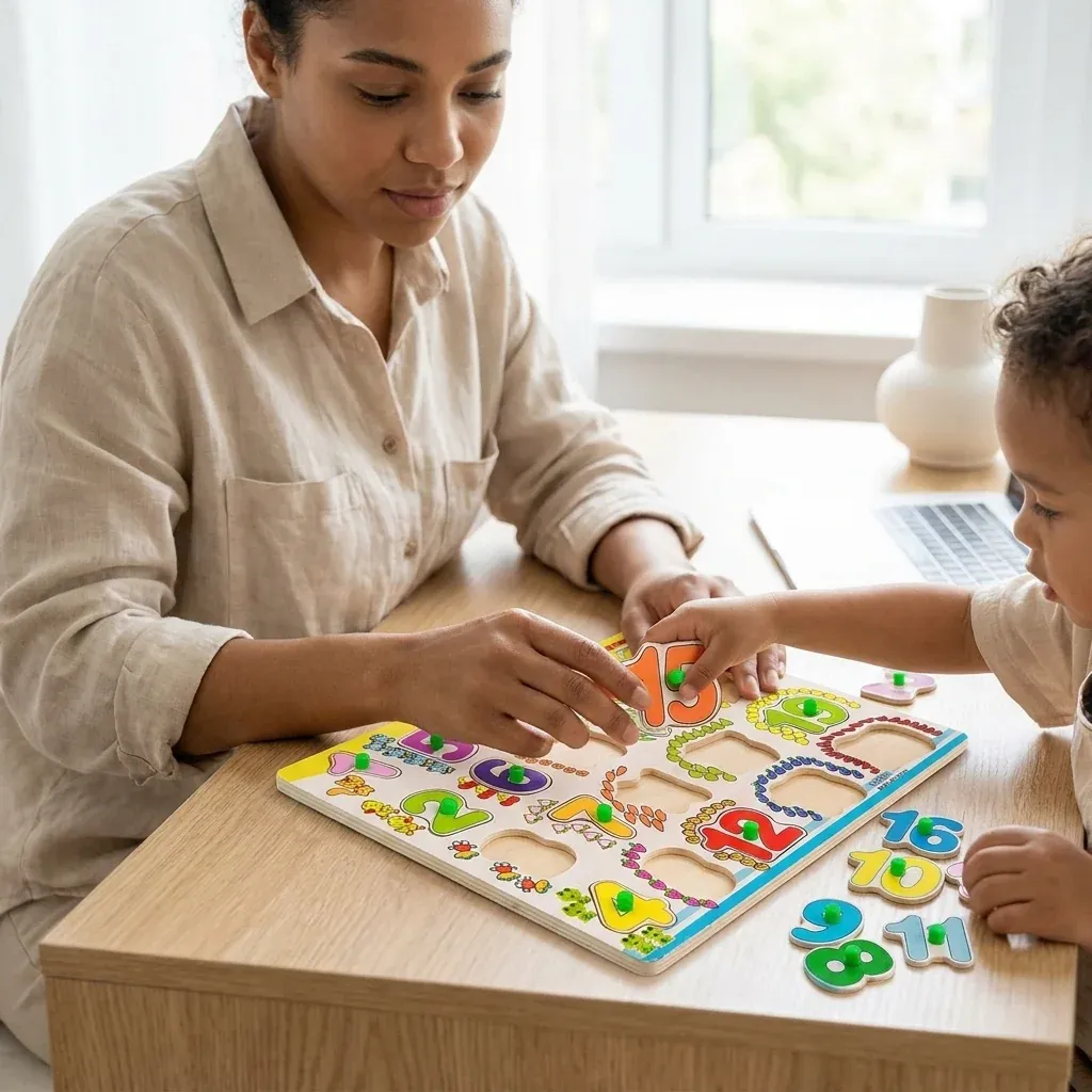 Wooden Number Puzzle