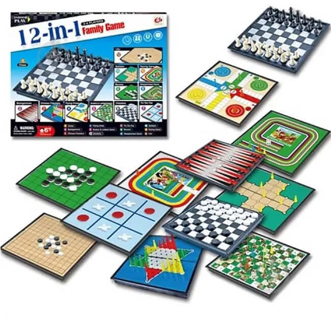 6 in 1 Family Board Game - Endless Fun for Everyone