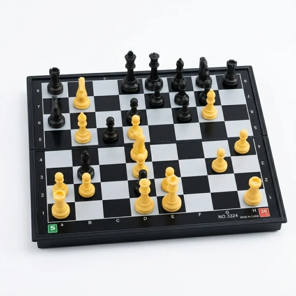 Portable Beginners Magnetic Chessboard Game