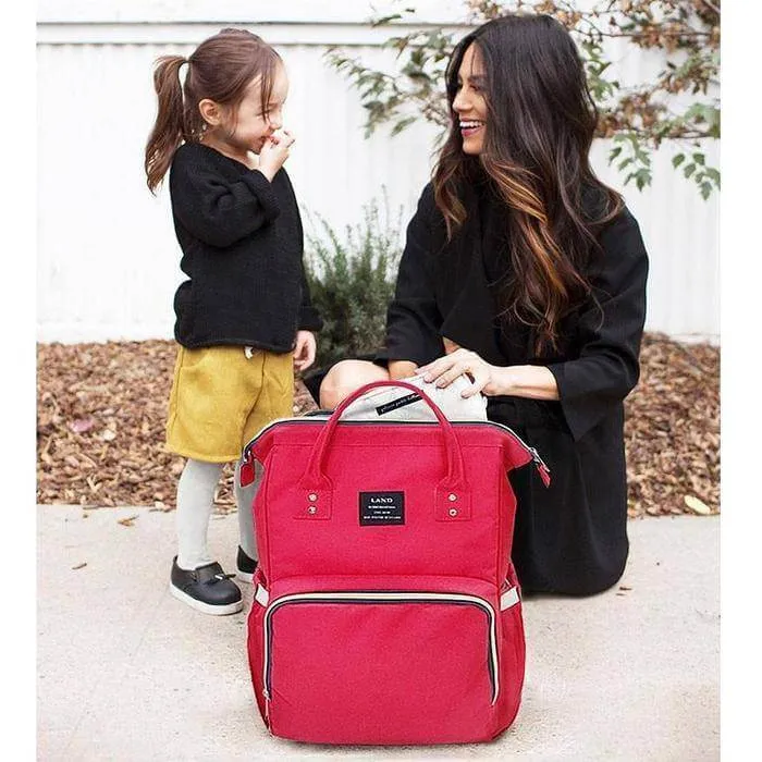 Multi-Function Nappy Backpack with insulated Bottle Pockets