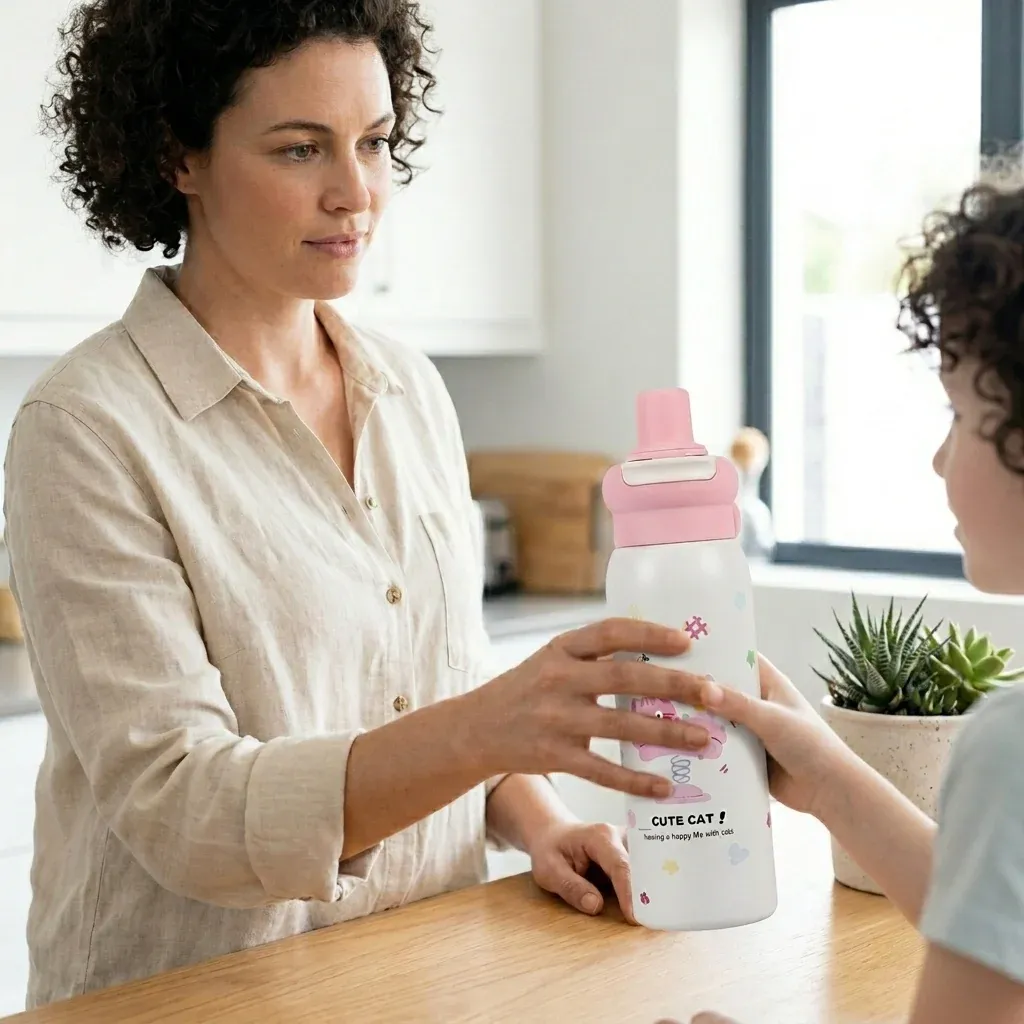 Kids Insulated Water Bottle with Straw