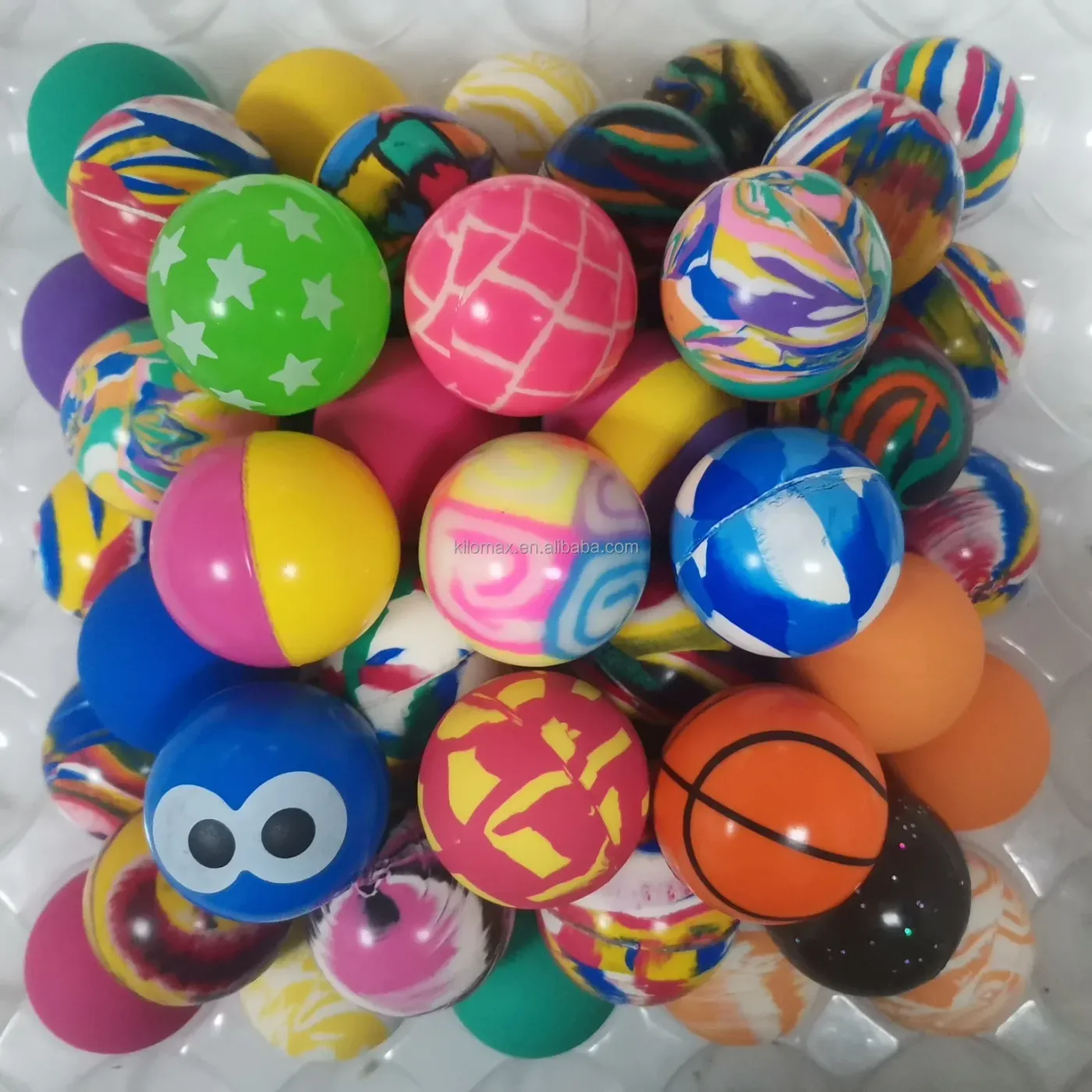 45mm Mixed Rubber Bouncy Balls