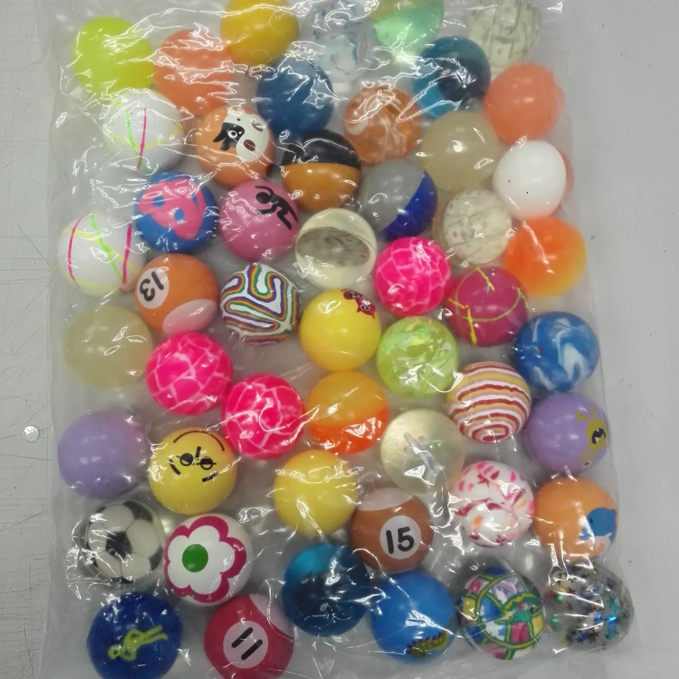 45mm Mixed Rubber Bouncy Balls