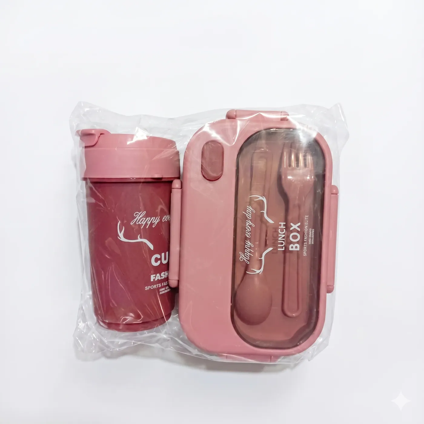 Kids Bento Lunch Box and Matching Drink Cup