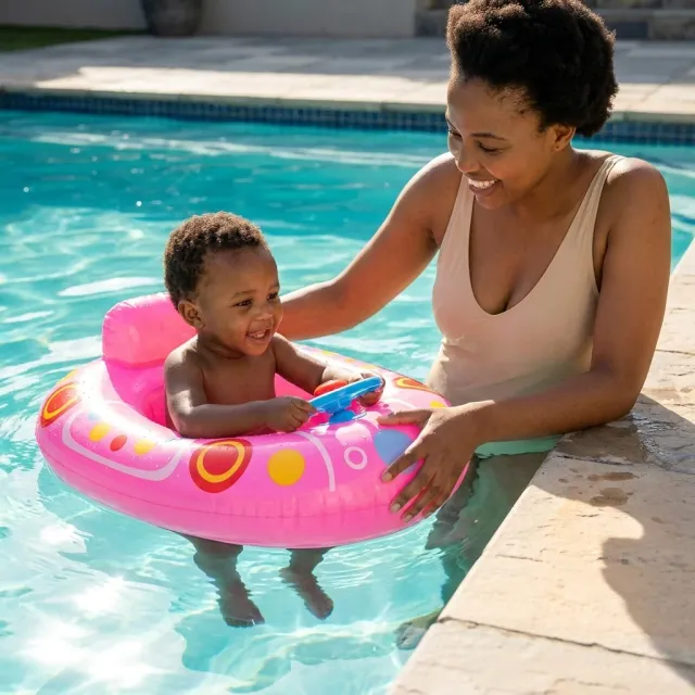 Inflatable Baby Seat Swimming Ring Float