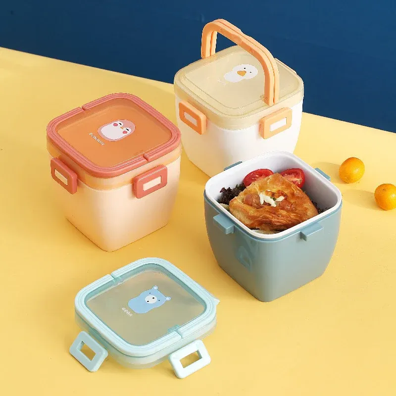 Portable 800ml Kids Bento Lunch Box with Handle