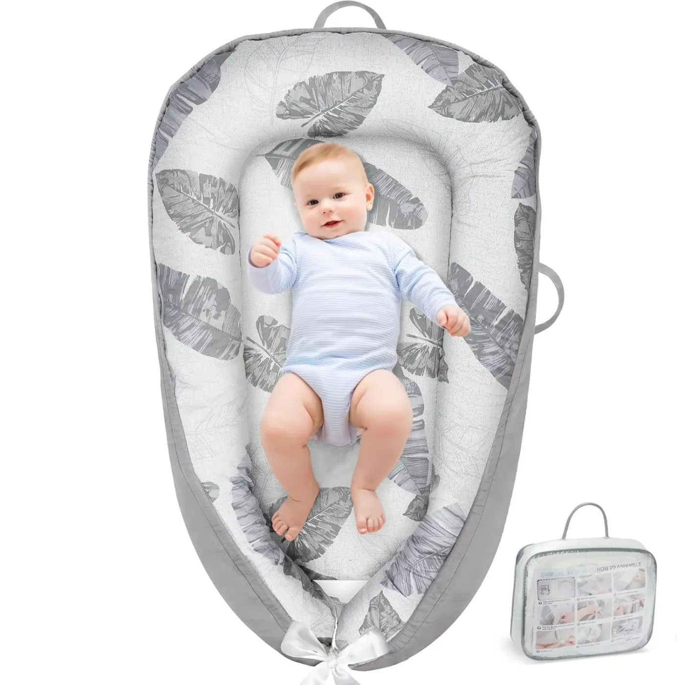 Cotton Adjustable Baby Lounger Nest Cover