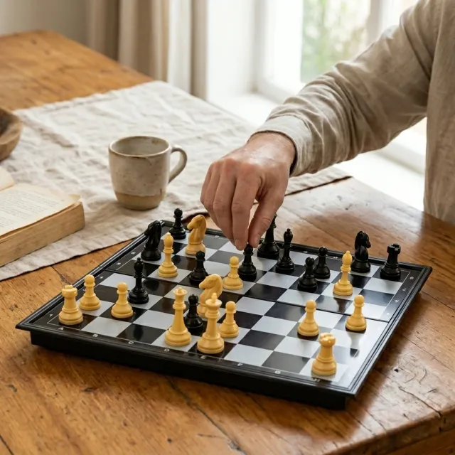 Portable Beginners Magnetic Chessboard Game