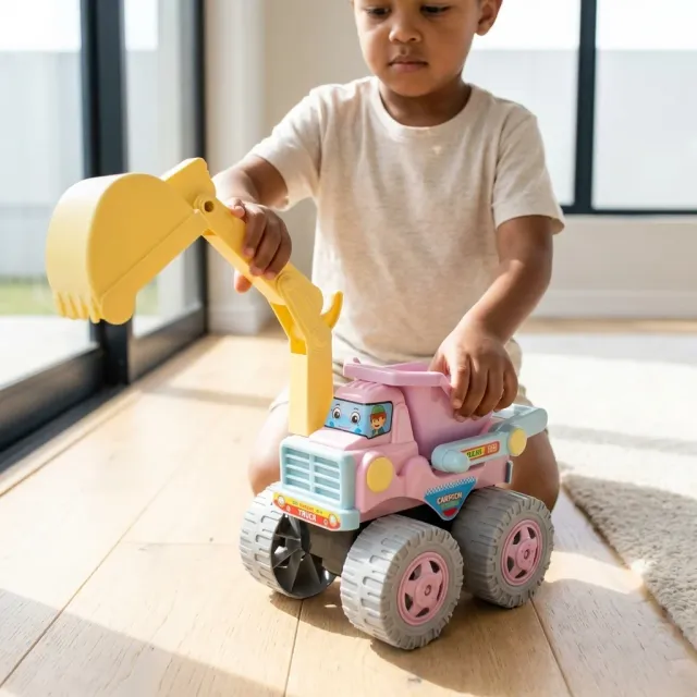 Kids Construction Excavator and Dump Truck Toy