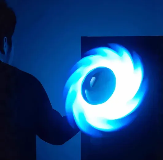 3D Printed Glowing Rotatable Ace Ring Toy