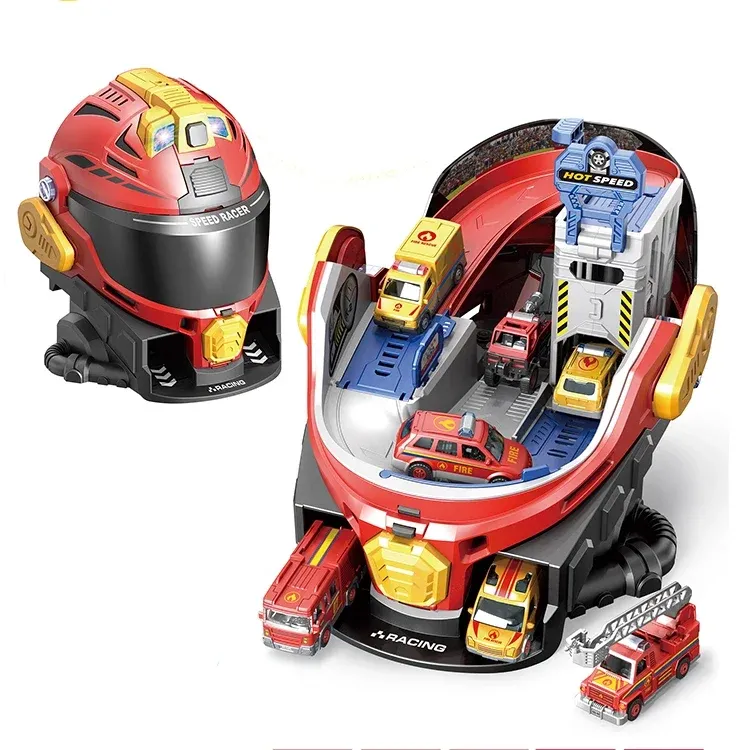 Creative Garage Fire Rescue Car Track