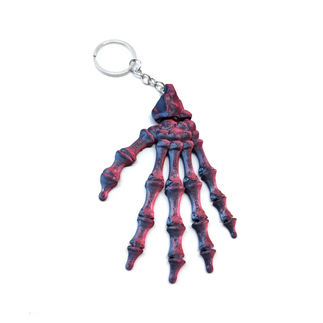 3D Printed Skull Hand Keychain Pendant