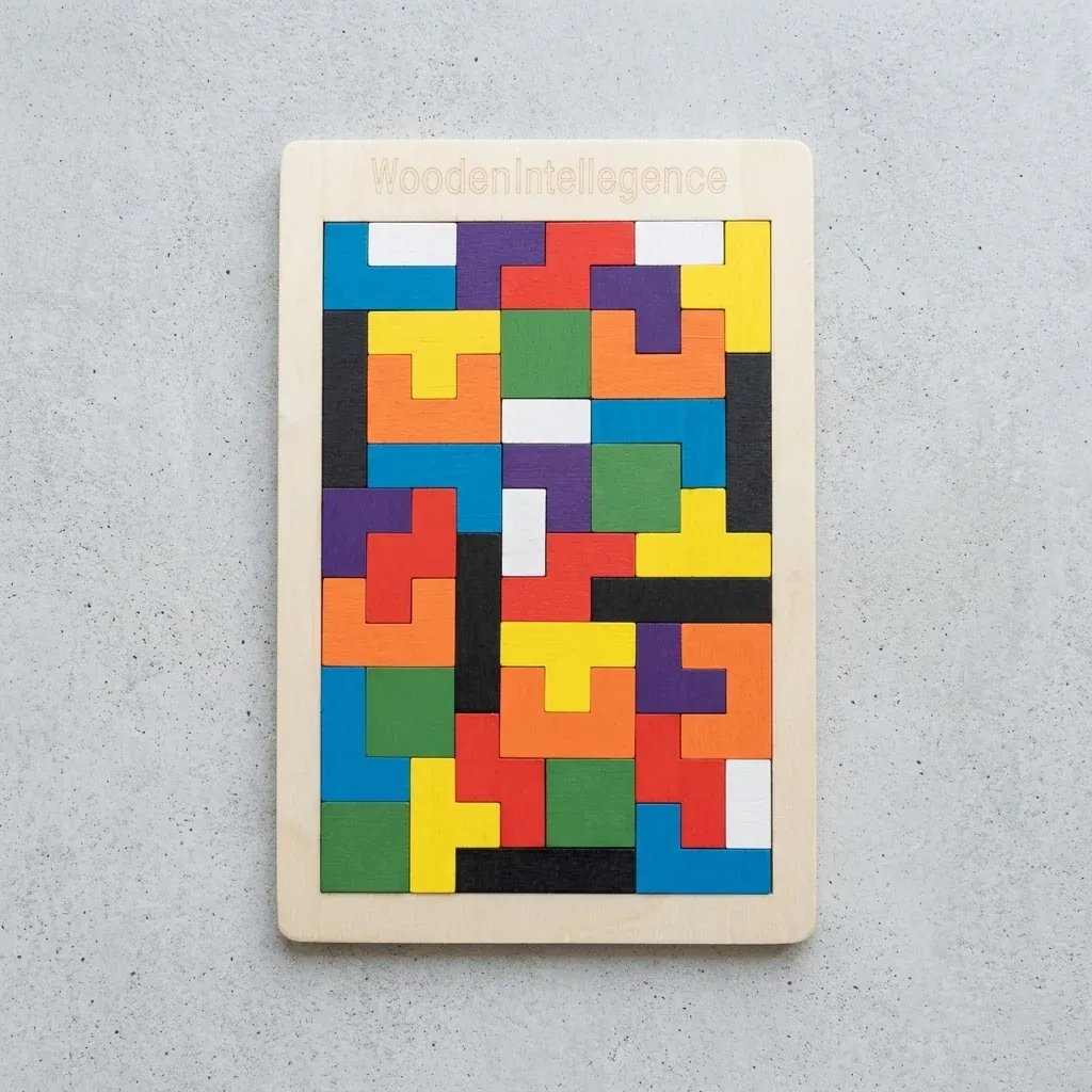 Wooden Square Puzzle Set | Develop Logical Thinking