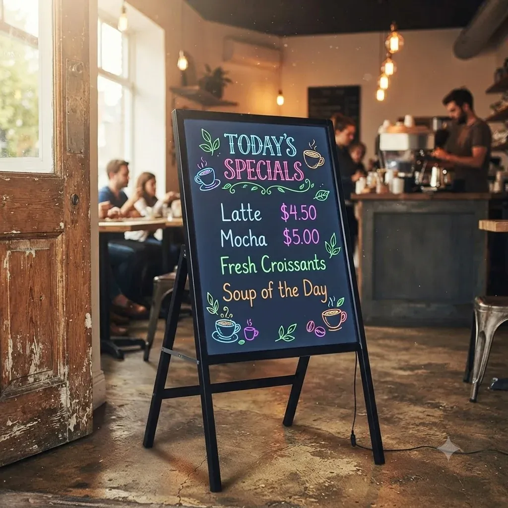 Erasable LED Chalkboard Sign