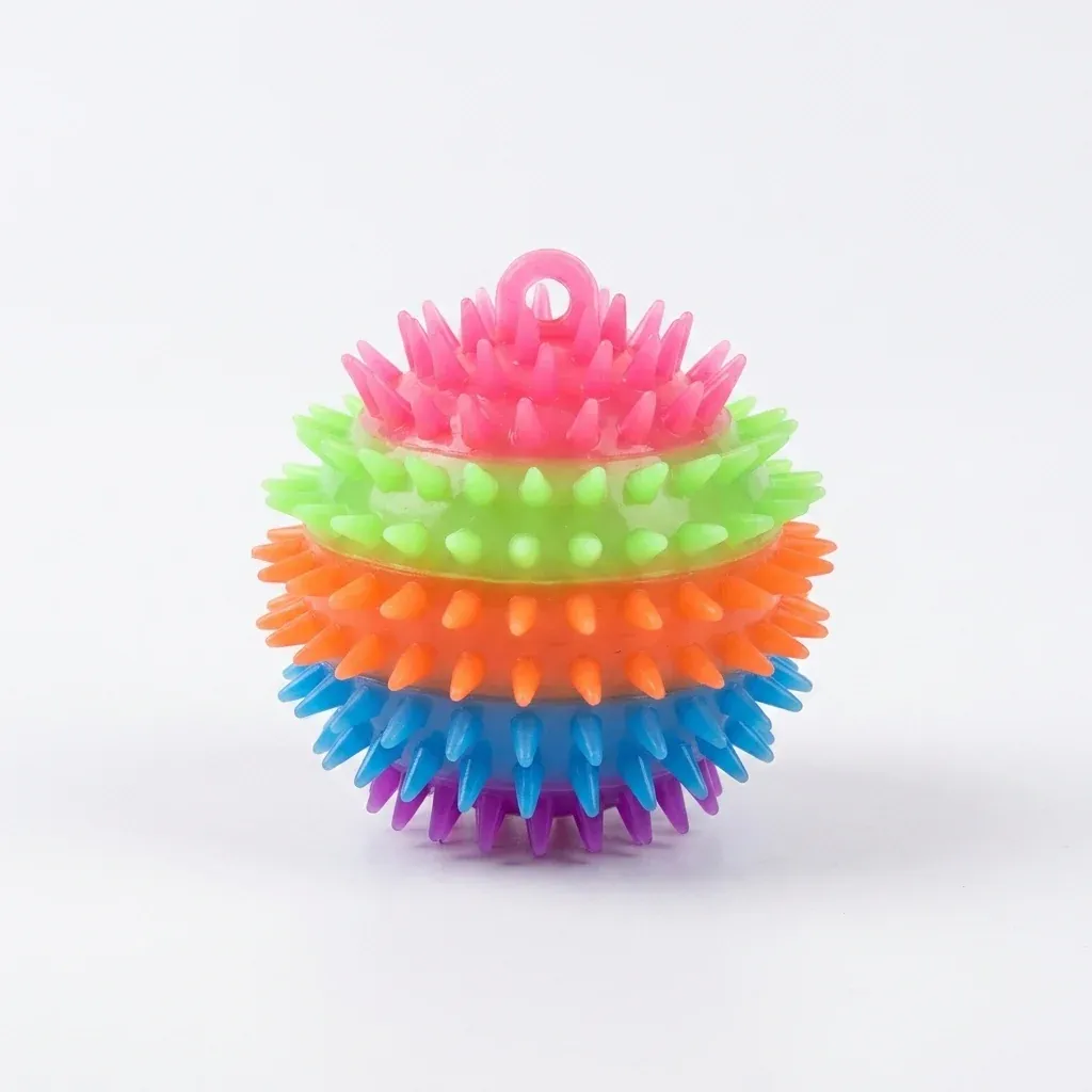 Glowing Spiky Light Up Ball Toy 7.5cm