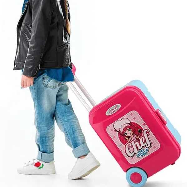 3 in 1 Travel Suitcase Kitchen Play Set