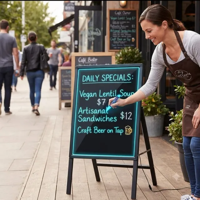 Erasable LED Chalkboard Sign