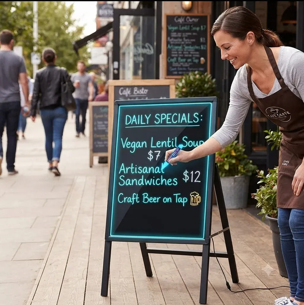 Erasable LED Chalkboard Sign