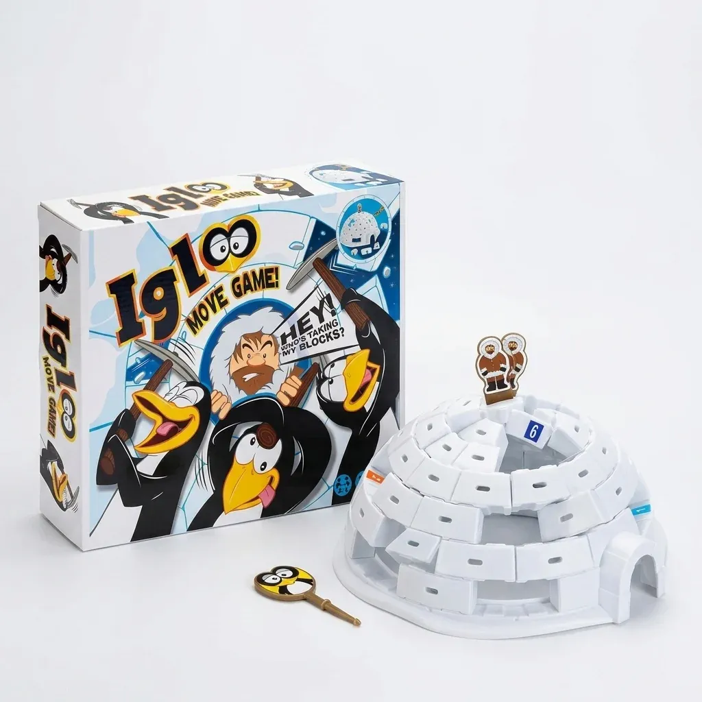 Kids Penguin House Move Balance Toy