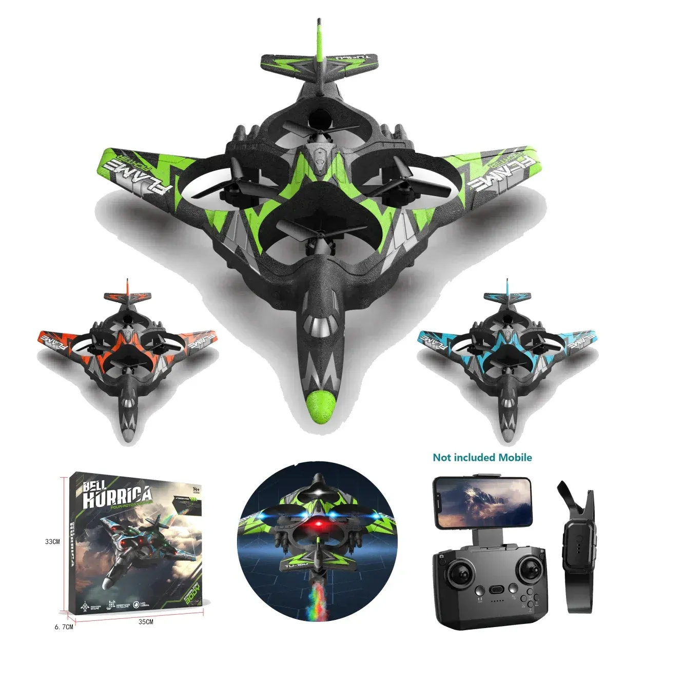 2.4G Wi-Fi Gravity Sensing Spray Fighter RC Airplane