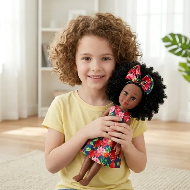 13-Inch Lifelike Black Girl Fashion Doll