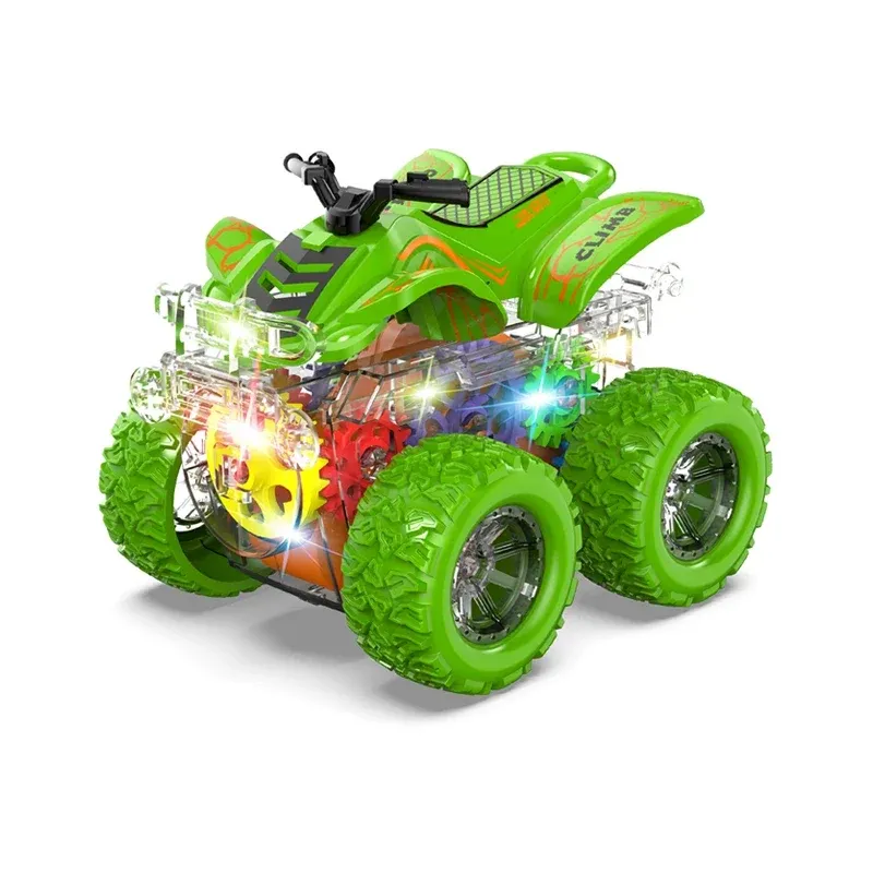 Colorful Plastic Four Wheel Drive Double-Sided Stunt Car